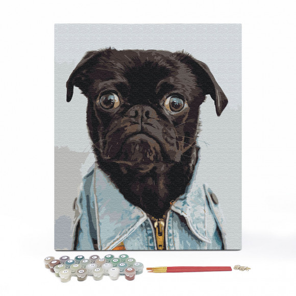  Painting by numbers A pug: Photo - ORNER 
