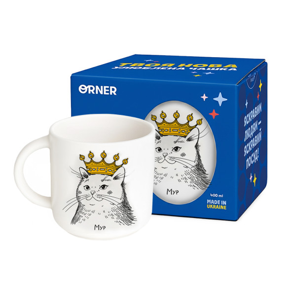  Cup Cat in a crown: Photo - ORNER 