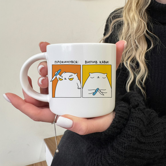  Чашка «Кот-кофеман»: Фото - ORNER 