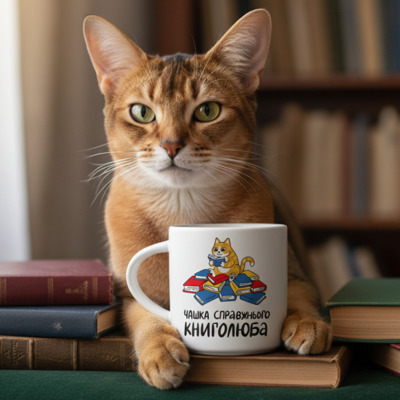  Чашка «Настоящего книголюба»: Фото - ORNER 