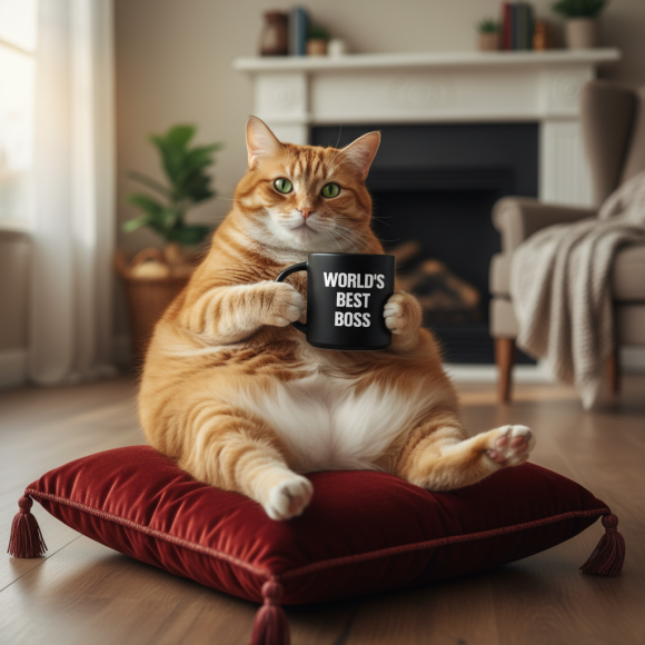  Чашка «World's best BOSS» черная: Фото - ORNER 