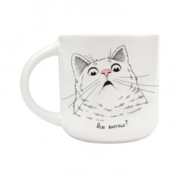  Чашка  «Удивлённый кот»: Фото - ORNER 