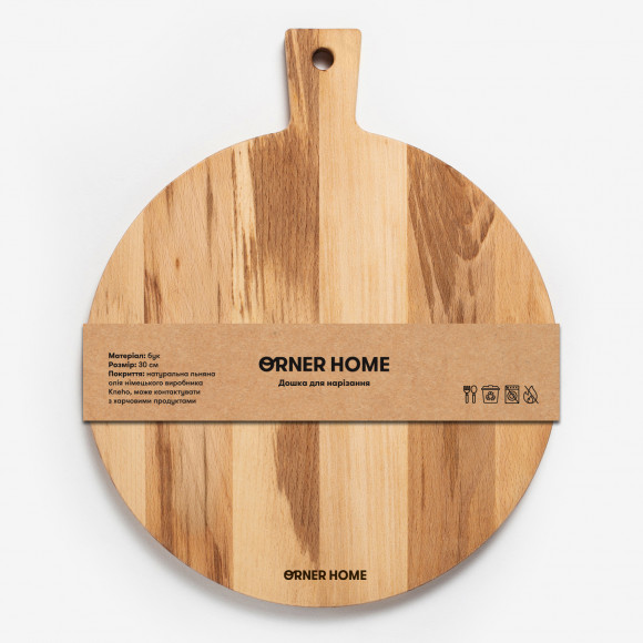  Round cutting board with a handle (large): Photo - ORNER 