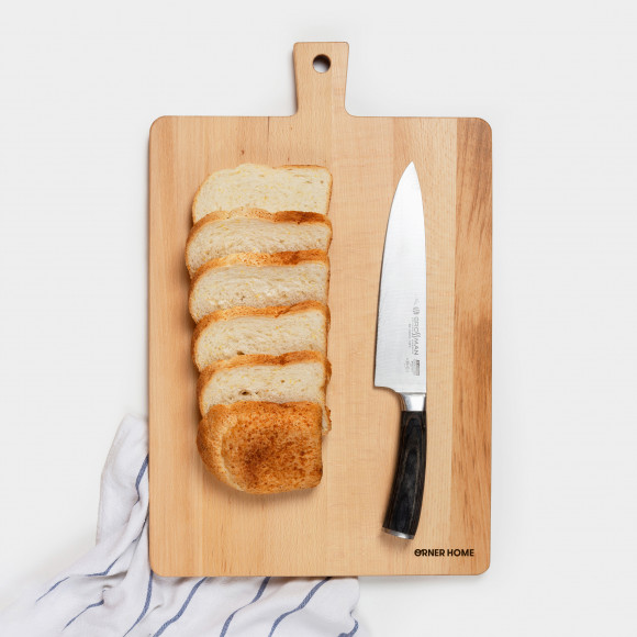  Rectangular cutting board with a handle (large): Photo - ORNER 