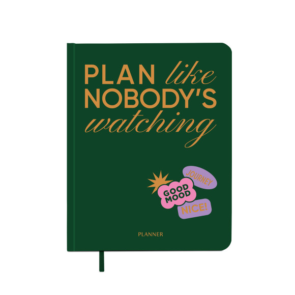  Планер «PLAN LIKE NOBODY'S WATCHING» зелений: Фото - ORNER 