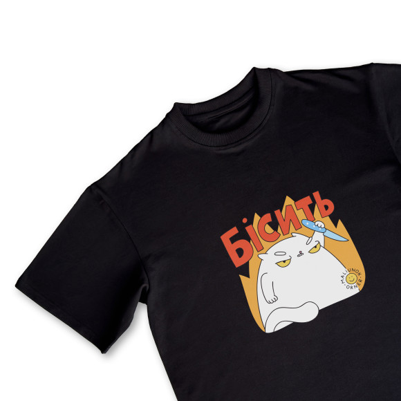  T-shirt ORNER x Maliunok “Annoyed” black: Photo - ORNER 