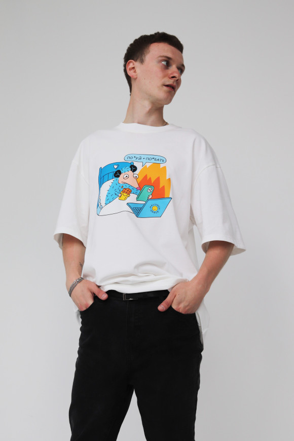  Oversized T-shirt ORNER x Maliunok “Calm” dairy: Photo - ORNER 
