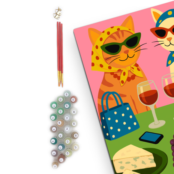  Картина по номерам «Кошачий пикник»: Фото - ORNER 