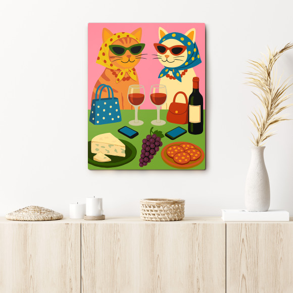  Картина по номерам «Кошачий пикник»: Фото - ORNER 