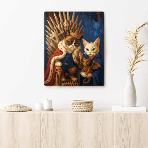  Картина за номерами «Кіт престолів»: Фото - ORNER 