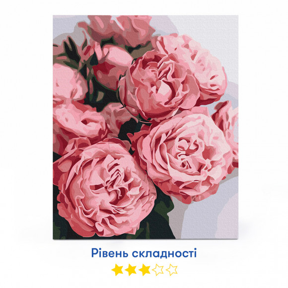  Картина по номерам «Пионовидные розы»: Фото - ORNER 