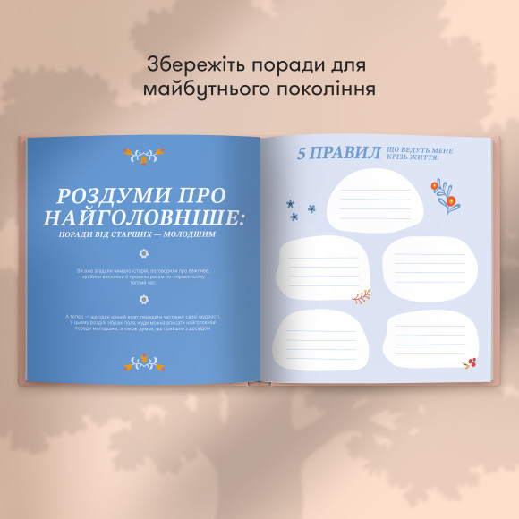  Книга воспоминаний «Невероятные истории моей мамы» светлая: Фото - ORNER 