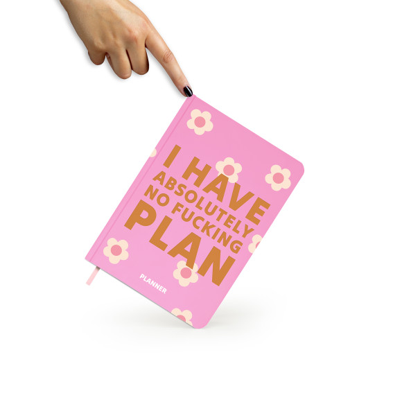  Мініпланер «I HAVE ABSOLUTELY NO PLAN mini» рожевий: Фото - ORNER 