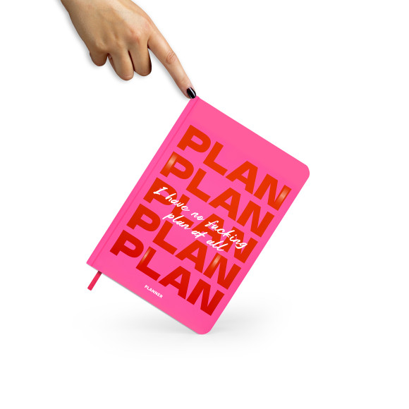 Мініпланер «I HAVE NO PLAN AT ALL mini» рожевий: Фото - ORNER 