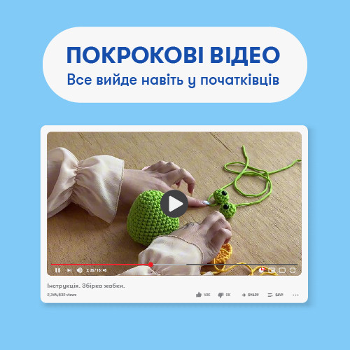  Набор для вязания крючком «Лягушка»: Фото - ORNER 
