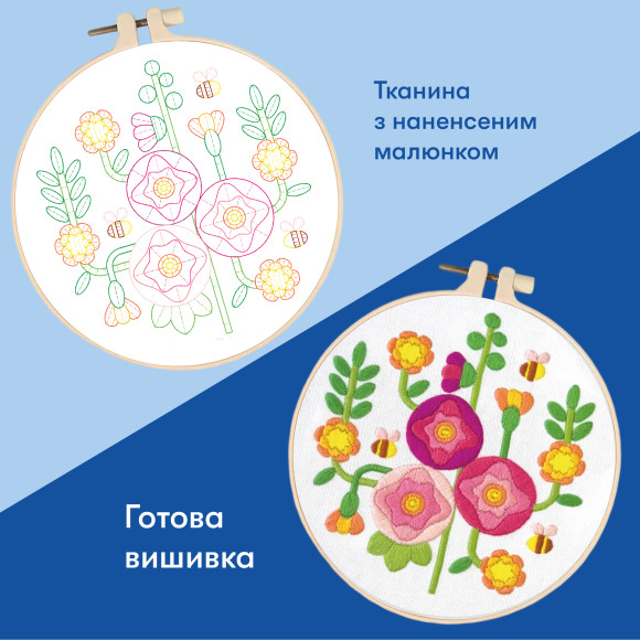  Набор для вышивания  Ø160 мм «Цветы у дома»: Фото - ORNER 