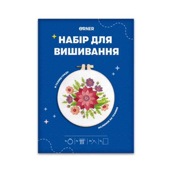  Набор для вышивания Ø160 мм «Весенний букет»: Фото - ORNER 