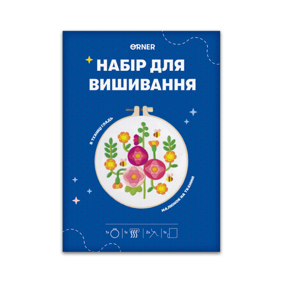  Набор для вышивания  Ø160 мм «Цветы у дома»: Фото - ORNER 