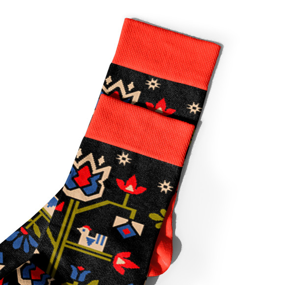  Шкарпетки «Дерево життя» чорні 1 пара: Фото - ORNER 