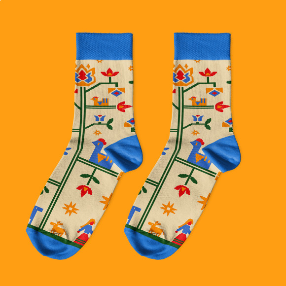  Носки «Дерево жизни» светлые: Фото - ORNER 