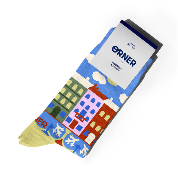  Носки «Львовская архитектура» 1 пара: Фото - ORNER 