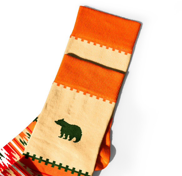  Носки «Запад» оранжевые 1 пара: Фото - ORNER 