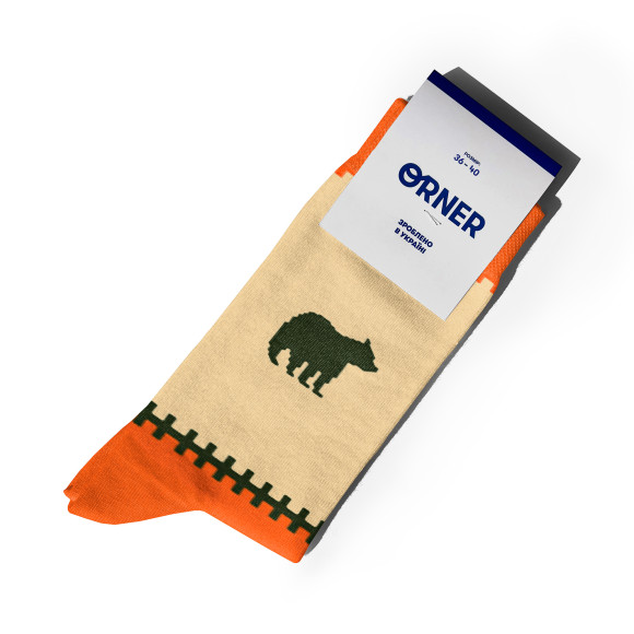  Носки «Запад» оранжевые 1 пара: Фото - ORNER 