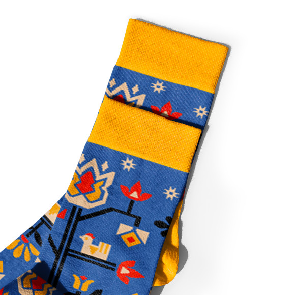  Шкарпетки «Дерево життя» сині 1 пара: Фото - ORNER 