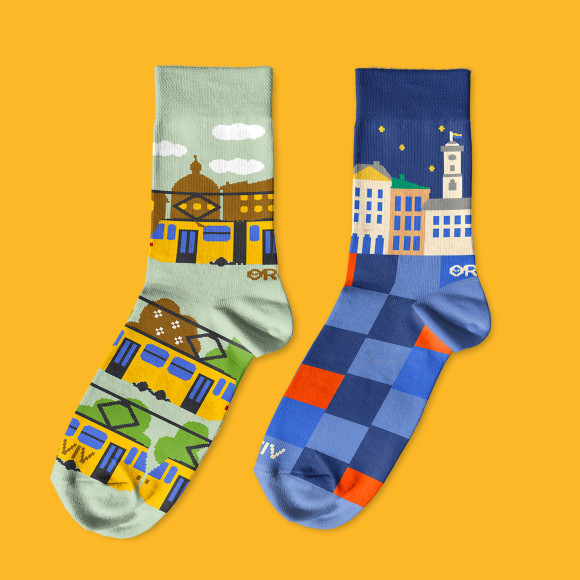  Носки «Прогулка по Львову» 1 пара: Фото - ORNER 