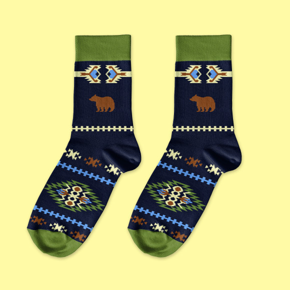  Носки «Запад» тёмно-синие 1 пара: Фото - ORNER 