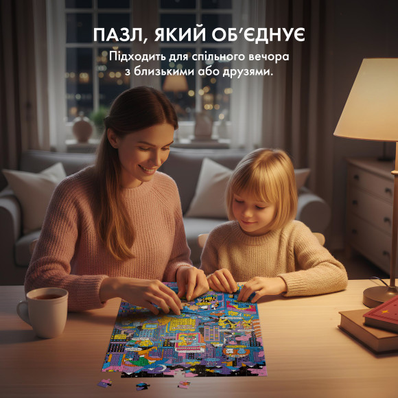  Пазл благотворительный ORNER х Yasno «Как украинцы во время отключений объединялись» 500 элементов: Фото - ORNER 