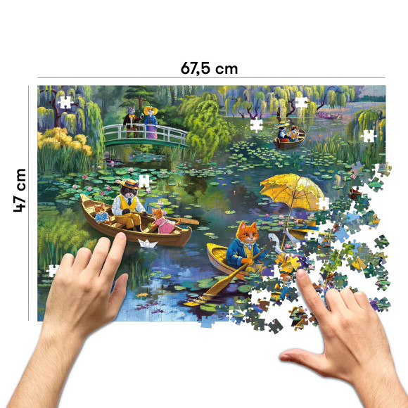  Пазл «Котячий сад Моне» 1000 елементів: Фото - ORNER 