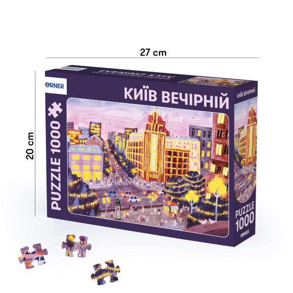  Пазл «Київ вечірній» 1000 елементів: Фото - ORNER 