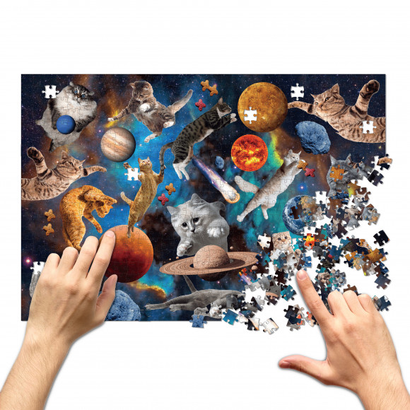 Jigsaw puzzle Cats in open space 500 elements: Photo - ORNER 
