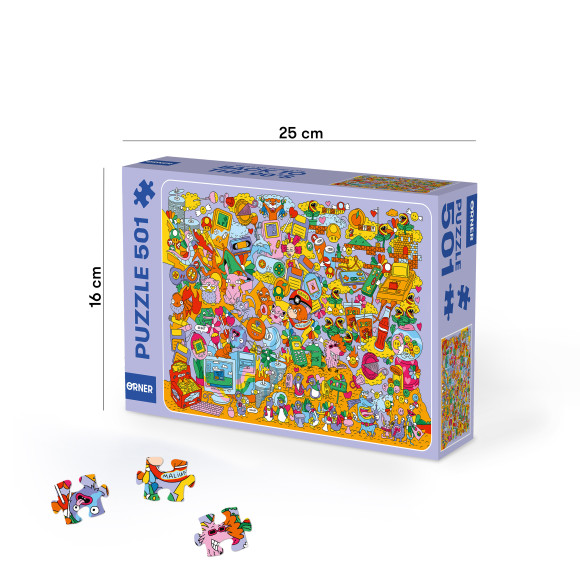  Jigsaw puzzle ORNER х MALIUNOK Back to the 90's. Games 500 elements: Photo - ORNER 