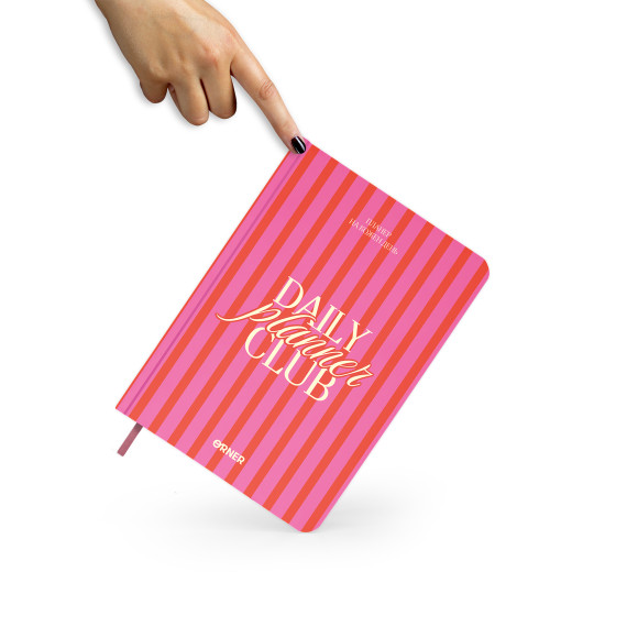  Планер-дневник «Daily planner club» розовый: Фото - ORNER 
