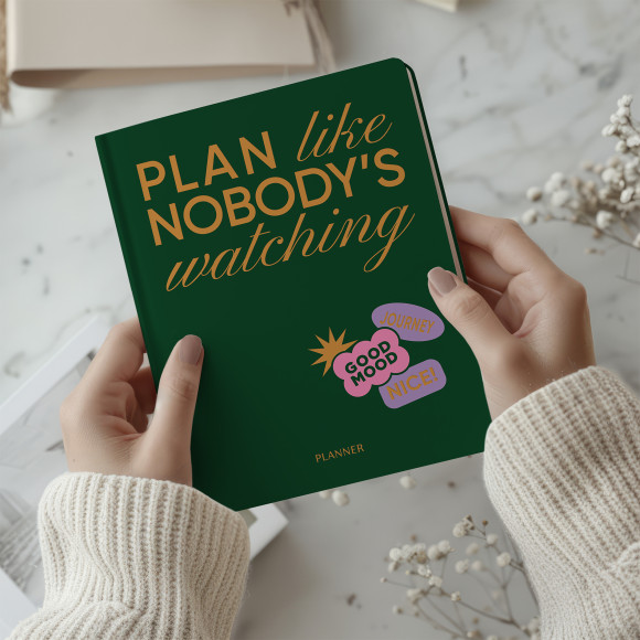  Планер «PLAN LIKE NOBODY'S WATCHING» зелений: Фото - ORNER 