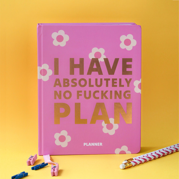  Планер «I HAVE ABSOLUTELY NO PLAN» рожевий: Фото - ORNER 