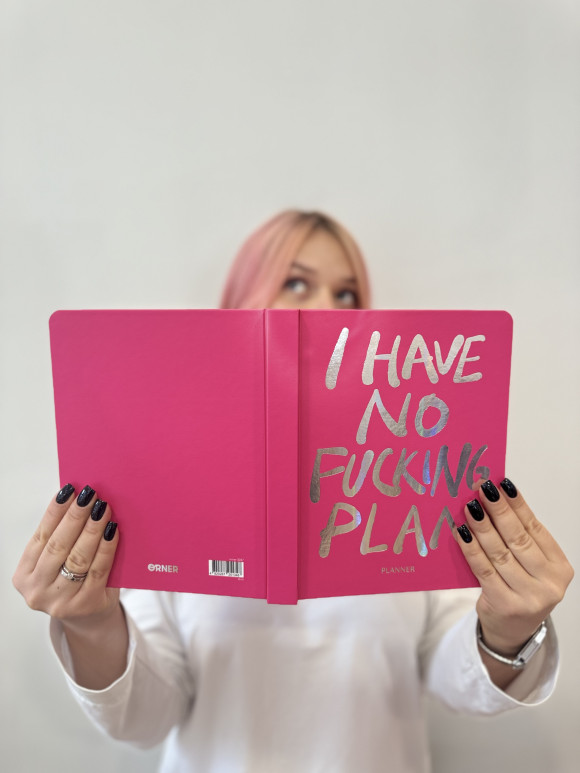  Планер «I HAVE NO PLAN» розовый: Фото - ORNER 