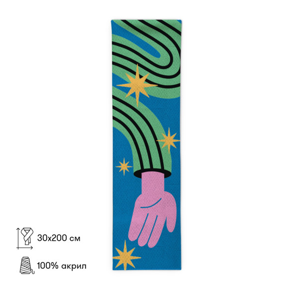  Шарф «Ходи обійму» синій: Фото - ORNER 