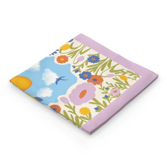  Платок «Ласточкино небо» голубой: Фото - ORNER 