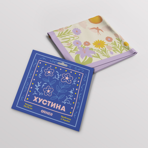  Платок «Ласточкино небо» светлый: Фото - ORNER 