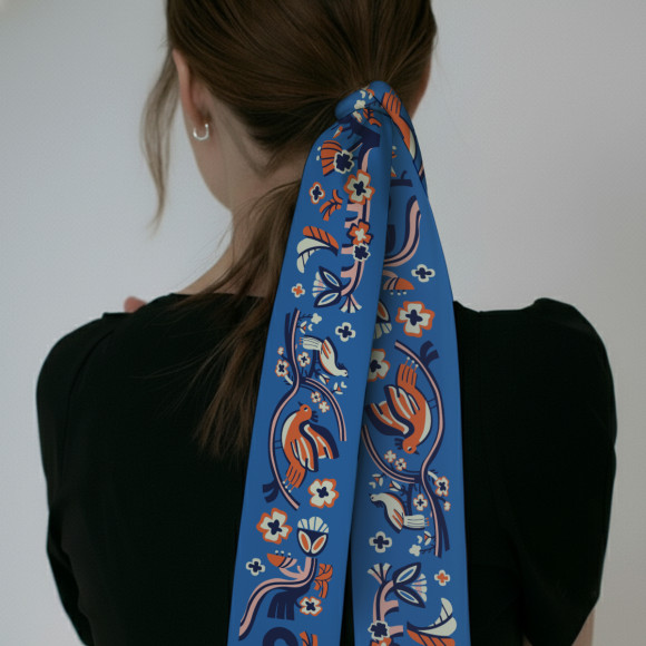  Платок твилли «Птицы»: Фото - ORNER 