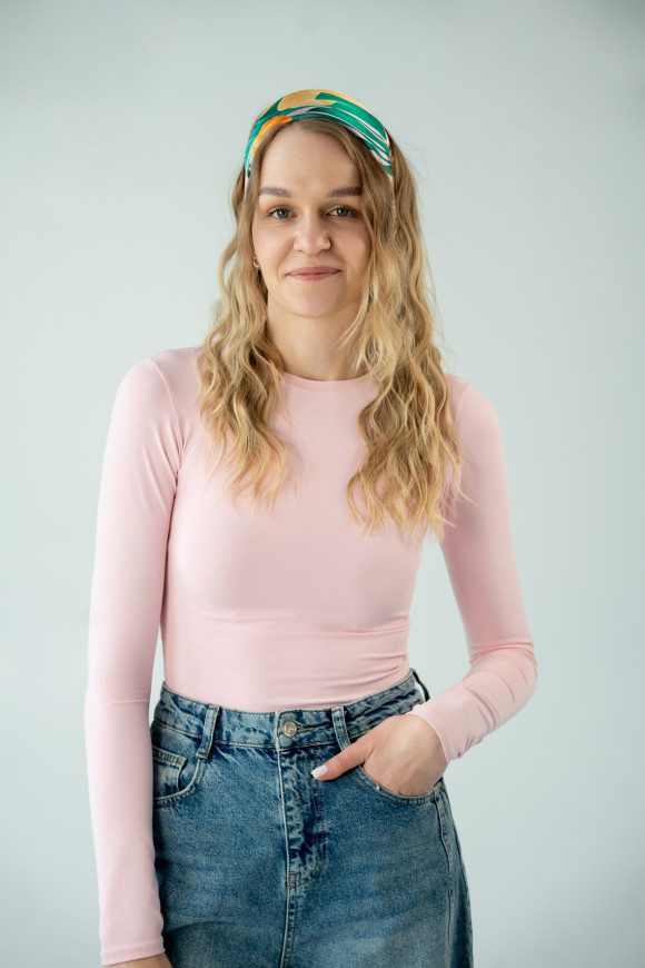  Платок «Весенний букет» розовый: Фото - ORNER 