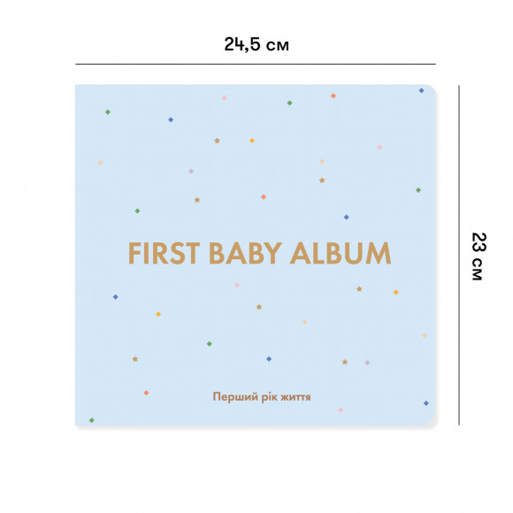  Фотоальбом FIRST BABY ALBUM голубой: Фото - ORNER 