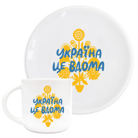  Plate and cup ORNER Ukraine is home: Photo - ORNER 