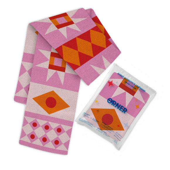  Шарф «Взори вишивок на Буковині» рожевий: Фото - ORNER 