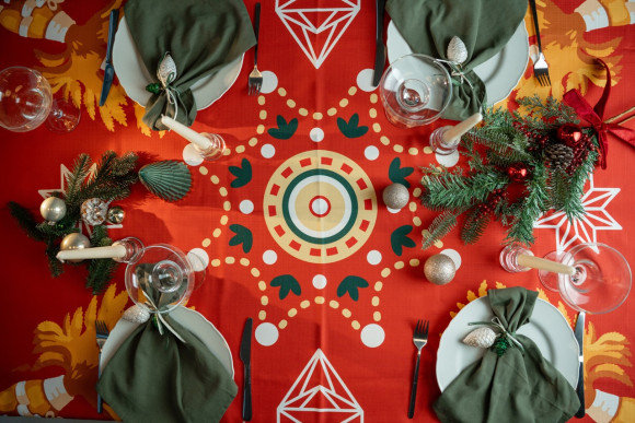  Скатертина «Дідух Різдва» 130*170: Фото - ORNER 