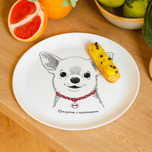  Plate  Chihuahua-boy: Photo - ORNER 