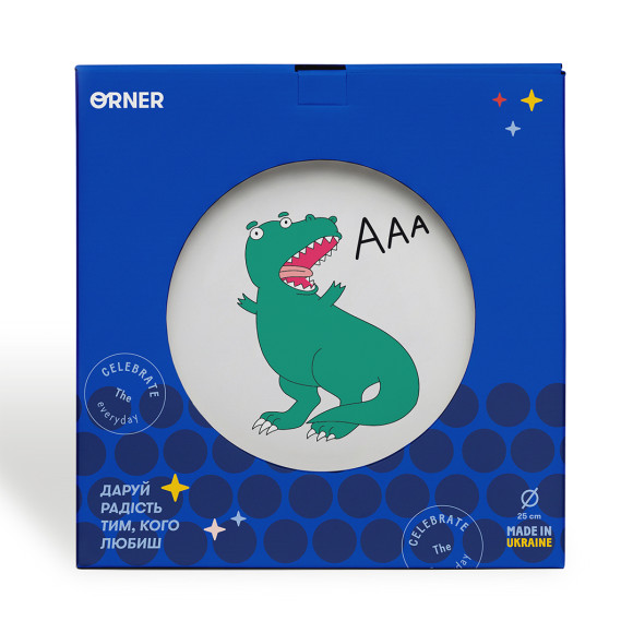  Тарелка «Динозавр ААА»: Фото - ORNER 